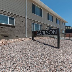 Entrance signage at the Carlson, located in Colorado Springs, CO.