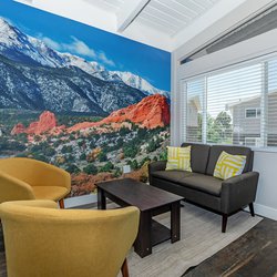 Leasing office interiors atThe Carlson in Colorado Springs, CO